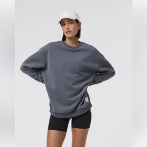 Women's Vuori Blue/Gray “Restore” Oversized Crew